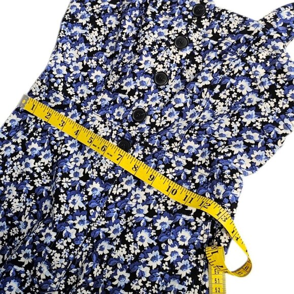 Anthropologie Maeve The Portside Button Front Floral Wide Leg Jumpsuit, Size 4 - Picture 4 of 10
